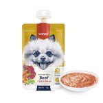 پودینگ سگ ونپی 90 گرمی با طعم گوشت بیف و هویج و کدو